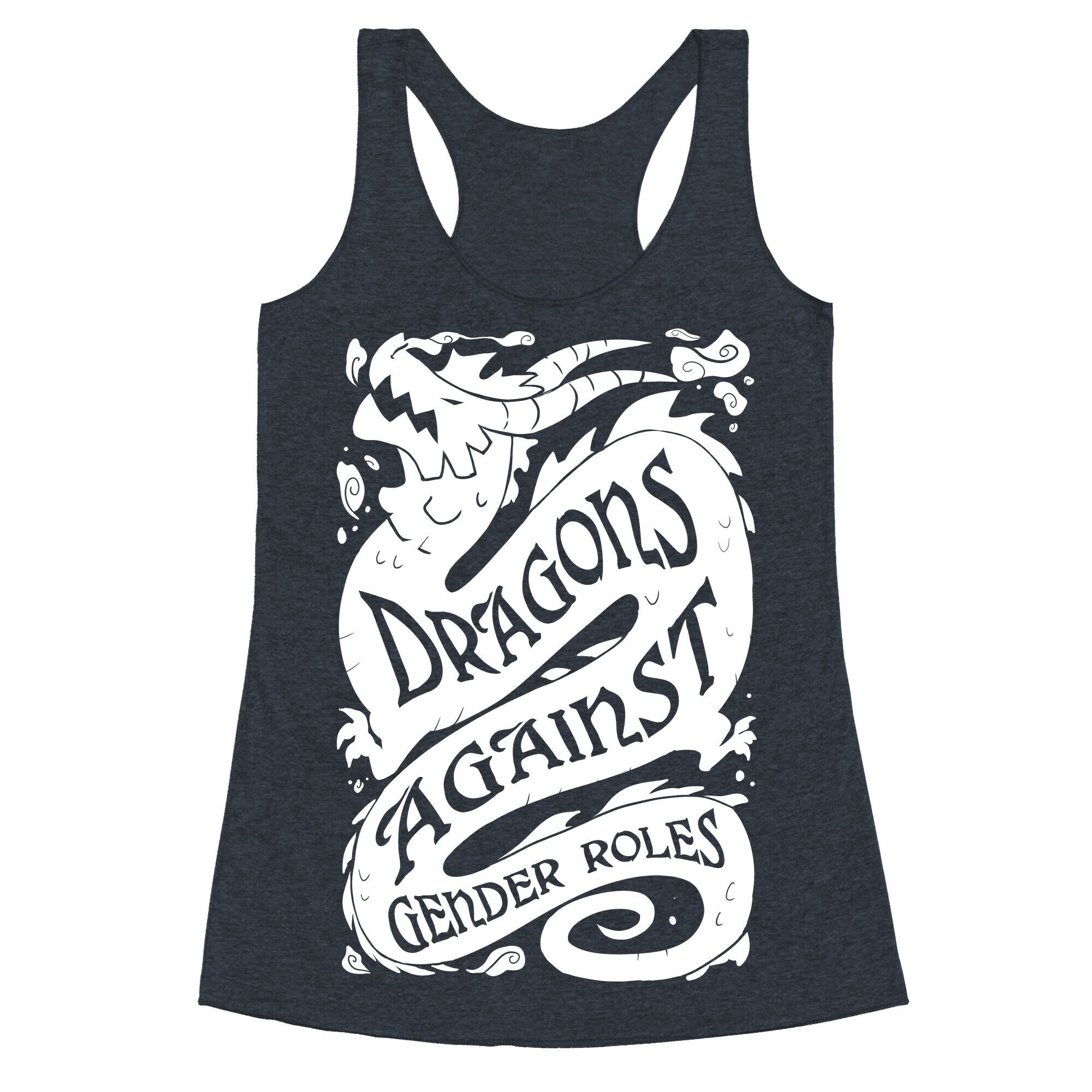 Dragons Against Gender Roles Racerback Tank